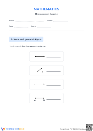 Grade 4 Geometry Revision — Printable No-Prep Worksheet