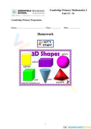 CPM3 Unit 134 Activities