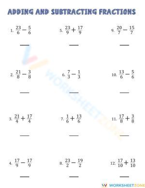 Comprehensive Operations with Fractions