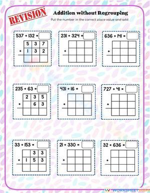 Addition Practice Worksheet for All Levels