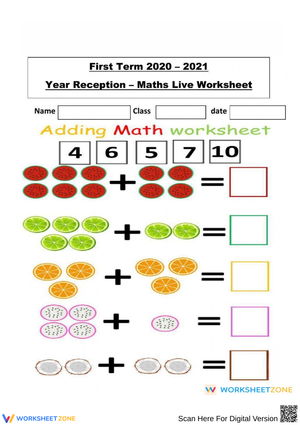 Interactive Fruit Addition 222