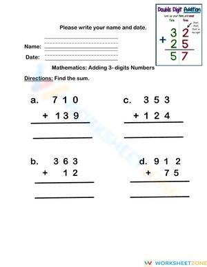 Practice 3-Digit Addition Skills