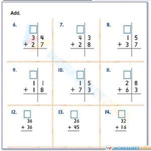 Adding Two Digit Numbers Practice