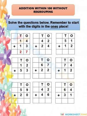 Comprehensive Addition Worksheet