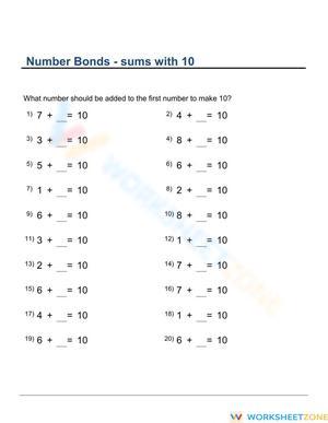 Math Worksheet for Skill Reinforcement