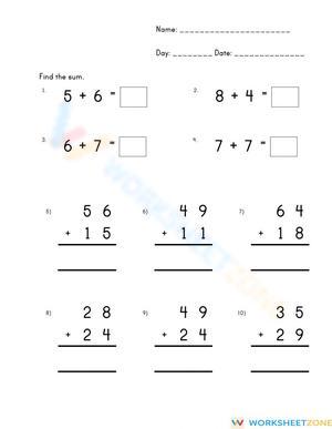 Addition Skills: Practice Math Concepts Now
