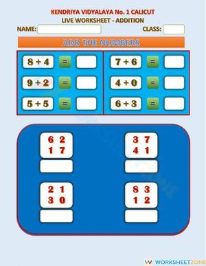 Addition Worksheet for Effective Practice