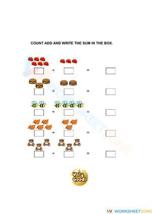 Simple Counting and Adding Activity