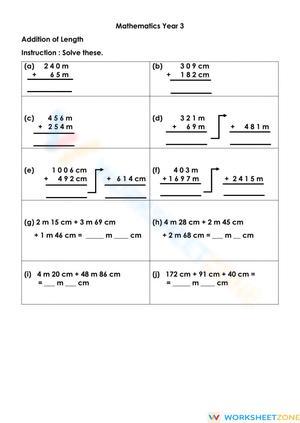 Addition of Length