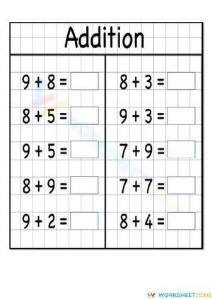 Grid-Based Double-Digit Addition
