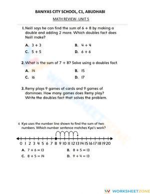 Math Strategies to Add Worksheet