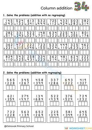 Grade 3 Math Practice Worksheet