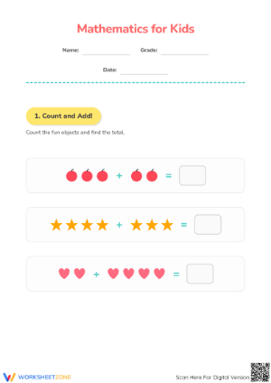 Addition and Subtraction Printable Worksheet | Grade 2 Math