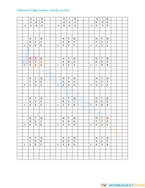 Addition Without Carry: Practice Made Simple