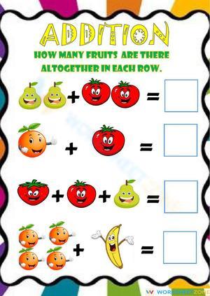 Adding 1-5: A Fun and Engaging Worksheet