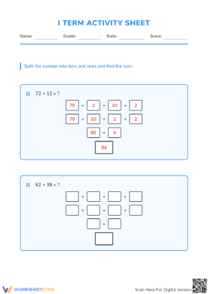 Essential Two-Digit Addition Worksheet | Grade 3 Math
