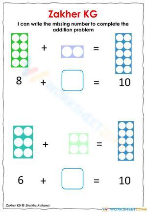 Addition Practice: Purple Group Math Worksheet