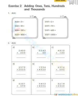 Engaging Math Exercises Worksheet