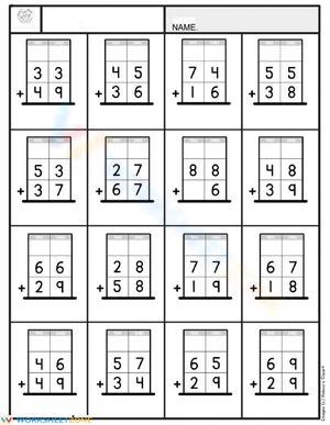 More Addition Practice Worksheet