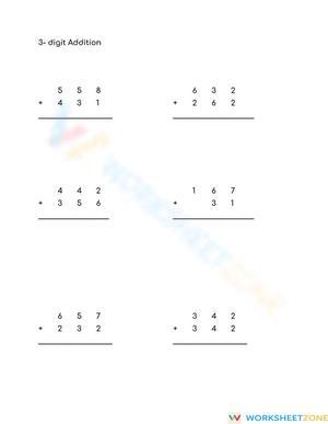 Practice 3-Digit Addition