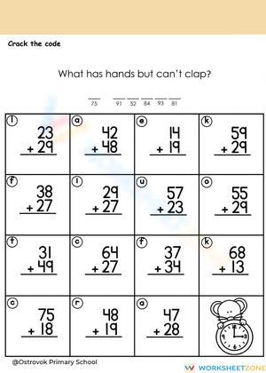 General Addition Skills Worksheet