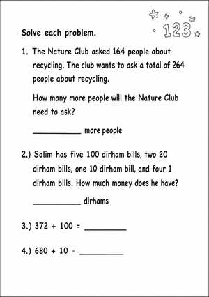 Essential Adding 10 and 100 Worksheet | Grade 2 Math