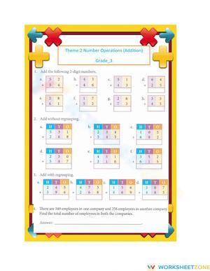 Theme Addition Worksheet: Fun Math Practice