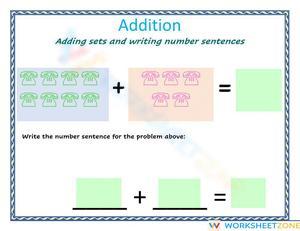 Addition with Number Sentences: Visual Learning