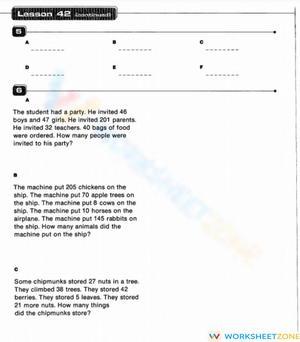 Engaging Lesson Worksheet for Skill Development