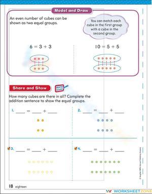 Go Math! Addition Worksheet
