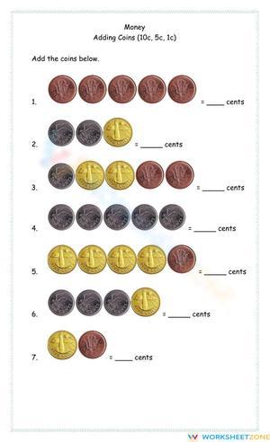 Coin Counting Practice: Mastering Money Values