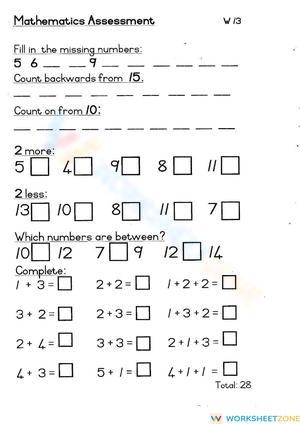 Number Concepts and Operations