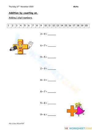 Counting On Addition for Kids