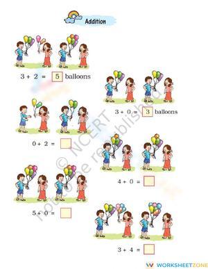 Learn Addition with Balloons and Fun Pictures