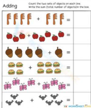 Adding Practice Worksheet for Students