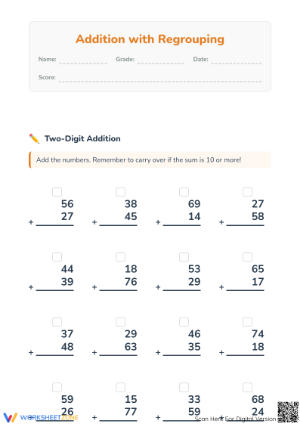 Essential Multi-Digit Addition Worksheet | Grade 3 Math