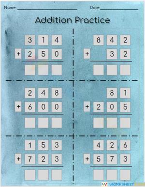 Addition Practice