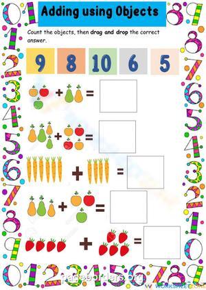 Adding with Objects: Visual Addition Practice