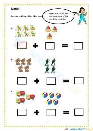 Practice Addition Skills with this Worksheet