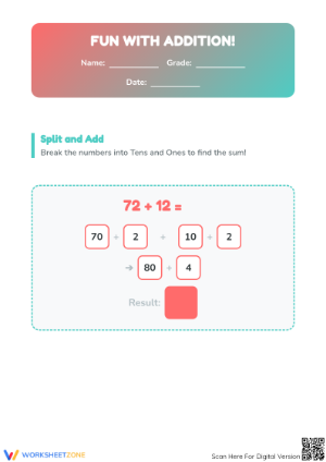 Printable Two-Digit Addition Worksheet | Grade 2 Math