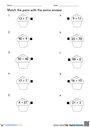 Match the Addition Pairs