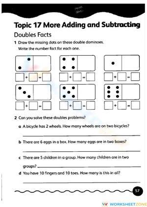 Learn Double Facts with this Engaging Worksheet