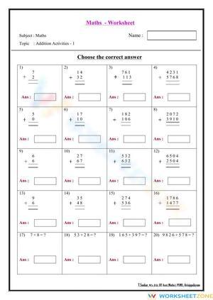 Basic Skills Practice Worksheet