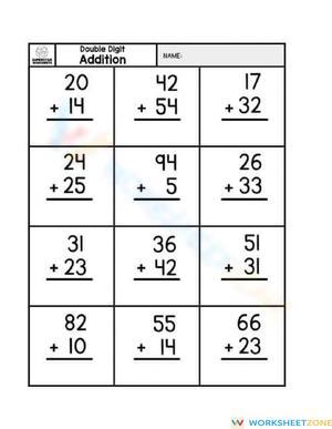 2-Digit Addition Practice Today