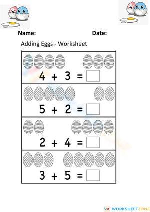 Adding With Eggs Today Easy