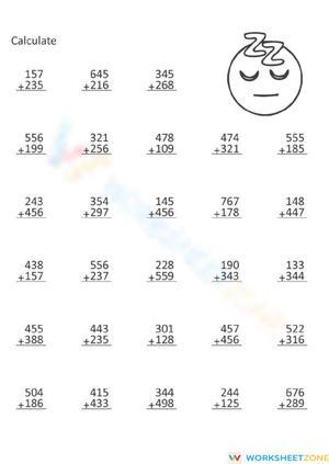 Simple Addition Worksheet for Early Math Skills