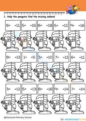 Grade 1 Math Lesson 28 Worksheet for Kids