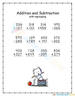 Regrouping for Addition and Subtraction Skills