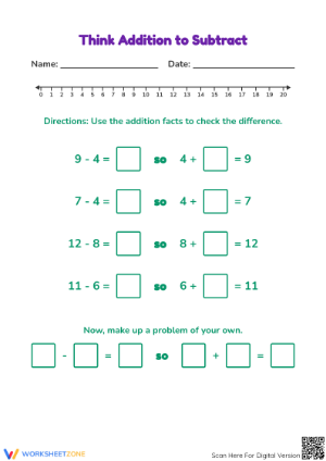 Think Addition to Subtract | Essential Grade 1 Math