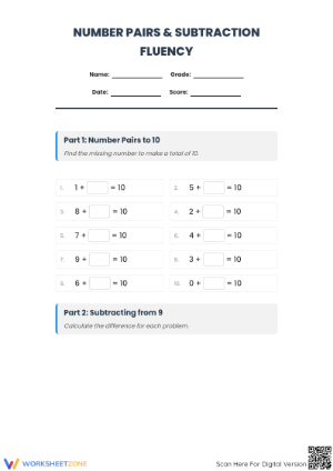 Essential Addition & Subtraction Worksheet | Grade 2 Math